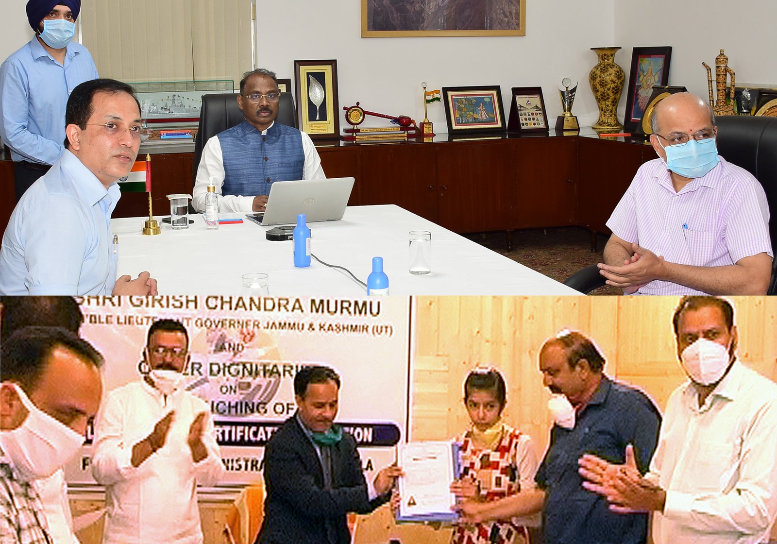 LT GOVERNOR LAUNCHES E APPLICATION CUM ISSUANCE OF DOMICILE CERTIFICATE