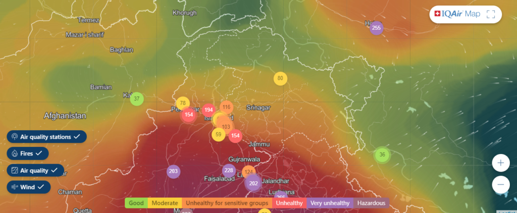Air pollution graph slowly on the rise in J&K 2 Screenshot 2023 11 02 175843