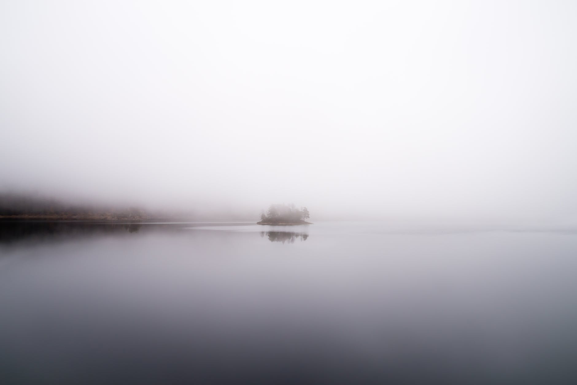 foggy lake photo